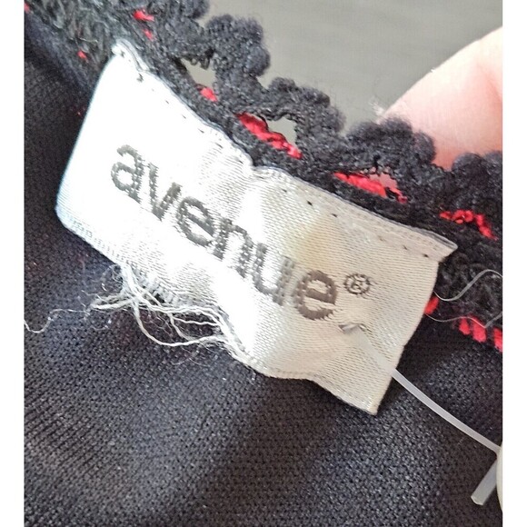 Avenue Y2k Red Black Lace Overlay Corset Close Top Size 3XL WhimsyGoth Fairy - Picture 9 of 9